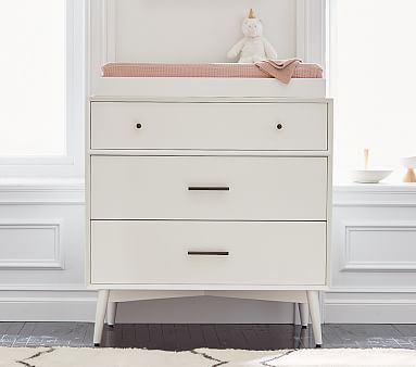 mid century baby changing table