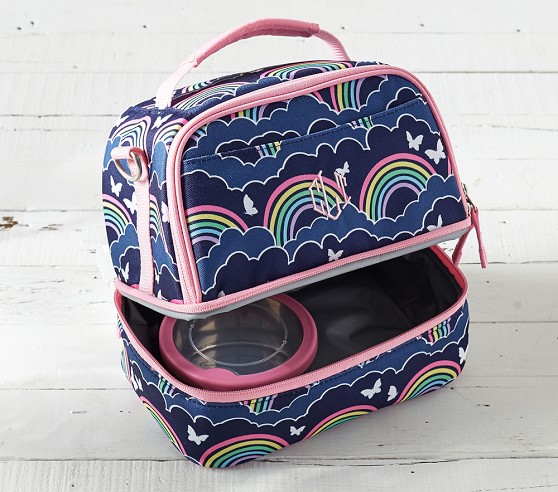 two compartment lunch bag