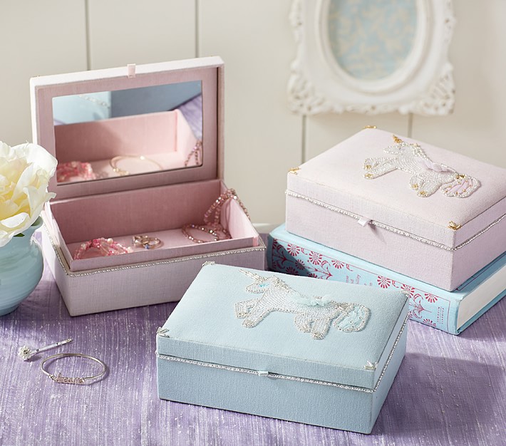 children's unicorn jewelry box