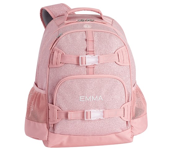 a pink backpack