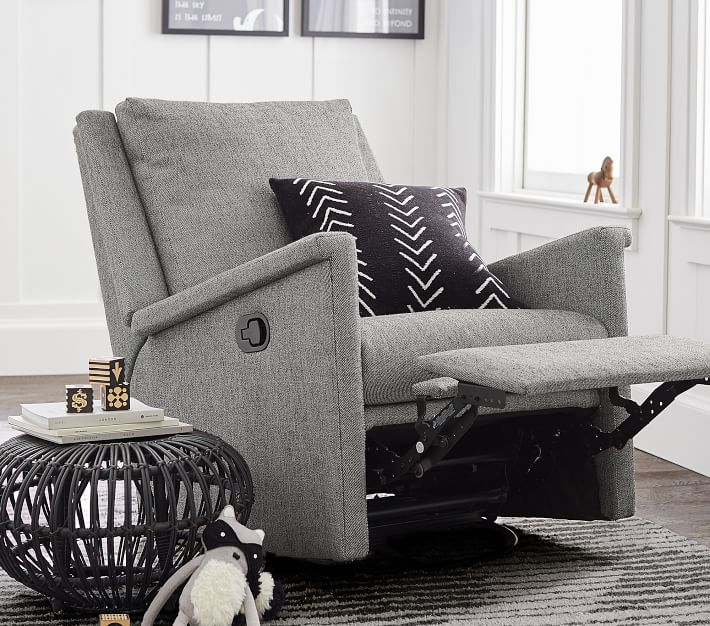 Carlo Swivel Modern Nursery Glider & Recliner Pottery Barn Kids