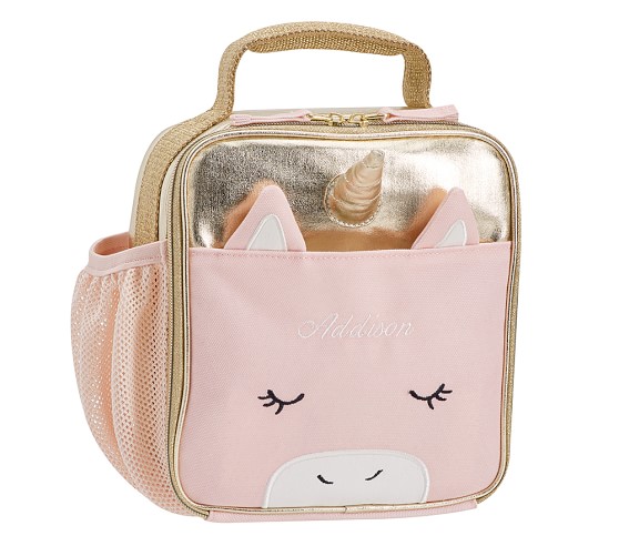 unicorn backpack and lunchbox