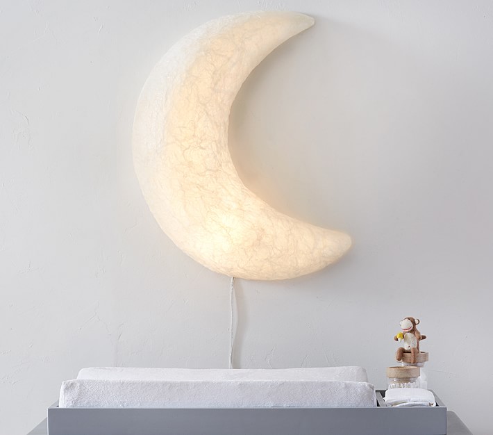 Paper Mache Lightup Moon | Kids Wall 