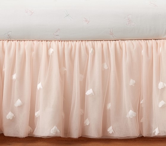 glitter crib skirt