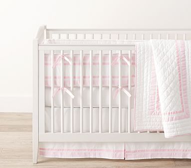 pale pink crib bedding