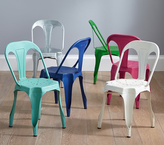 childrens metal chairs