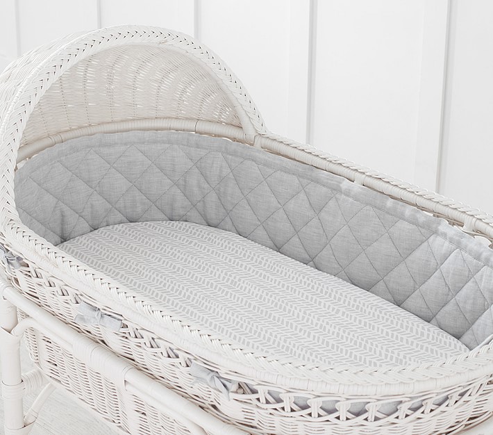 organic cotton bassinet fitted sheet