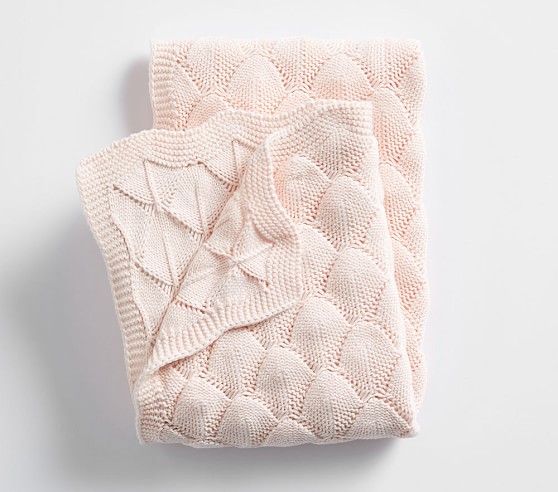 knitted baby comforter