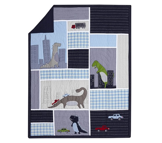 pottery barn dinosaur bedding