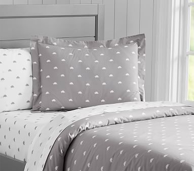 monochrome dinosaur bedding