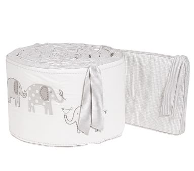 elephant crib bumper