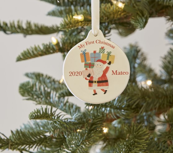 personalized 1st christmas ornament