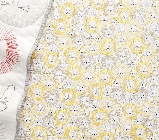yellow crib sheets