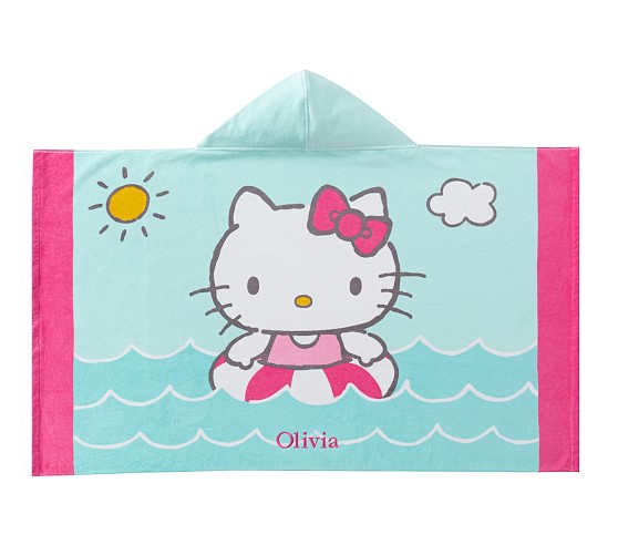 hello kitty hooded towel