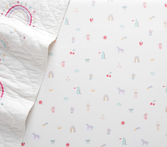 pottery barn fitted crib sheet