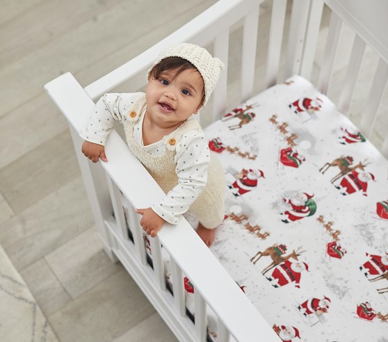 santa crib sheet