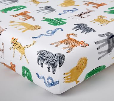 jungle cot sheets