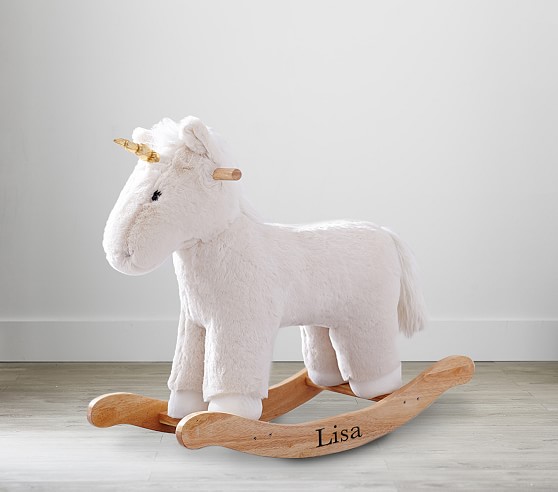 pottery barn kids unicorn rocker