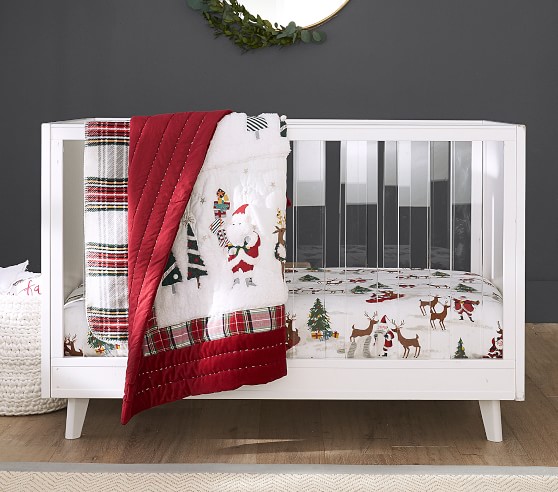 santa crib sheet