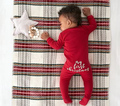 My First Christmas Baby Christmas Pajamas Pottery Barn Kids