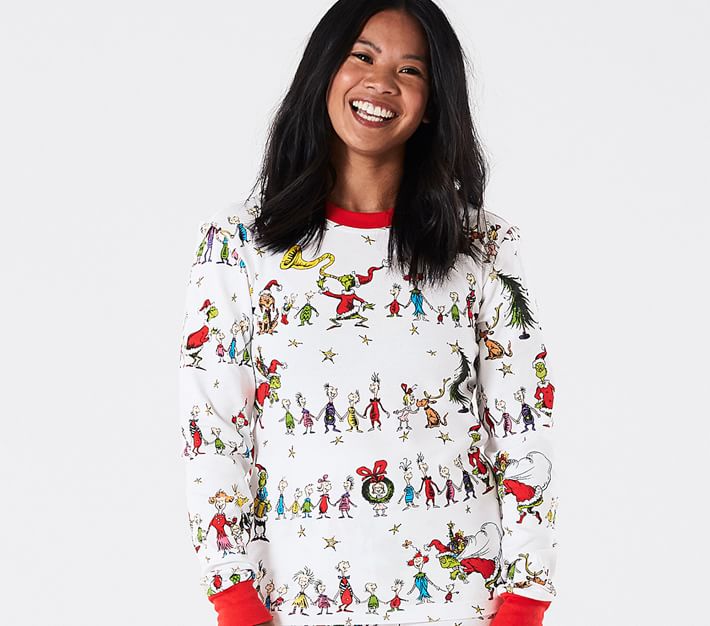 Tight Fit Adult Grinch™ Pajamas | Pottery Barn Kids