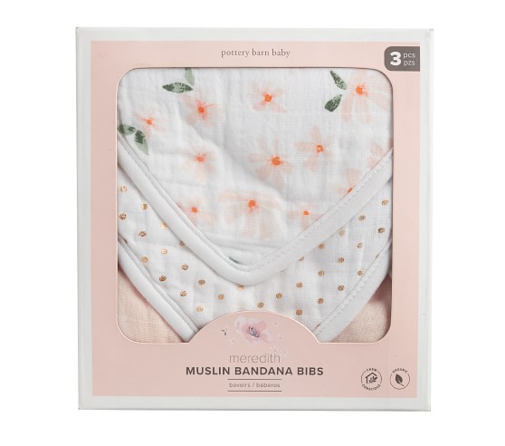 muslin drool bib
