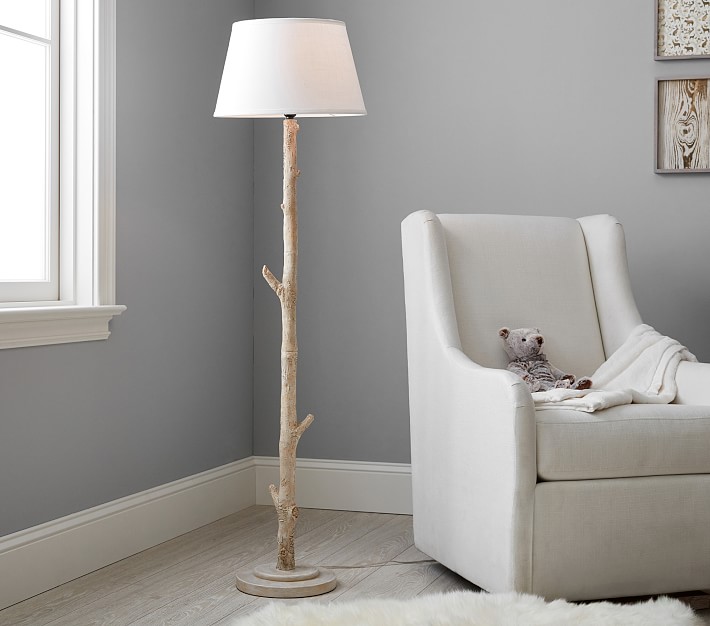 birch tree table lamp