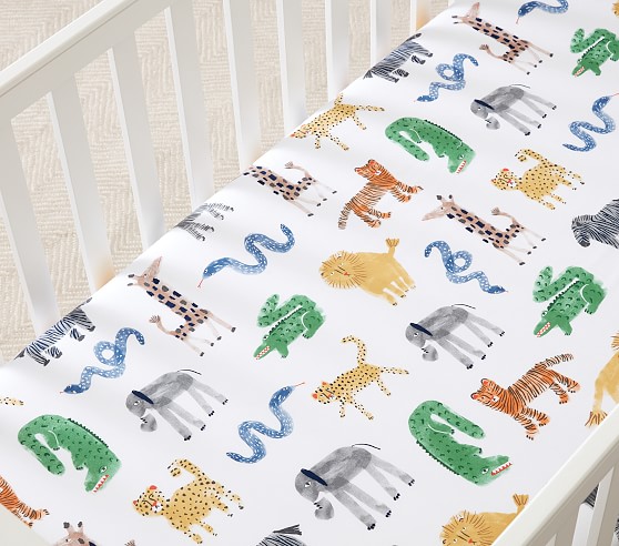 safari fitted cot sheet