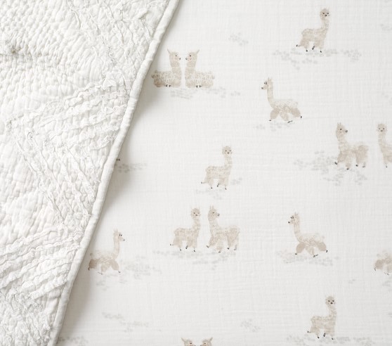 organic muslin crib sheet