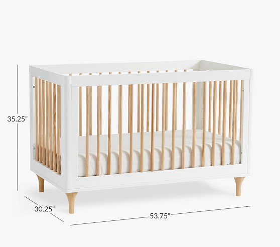 pottery barn mid century crib