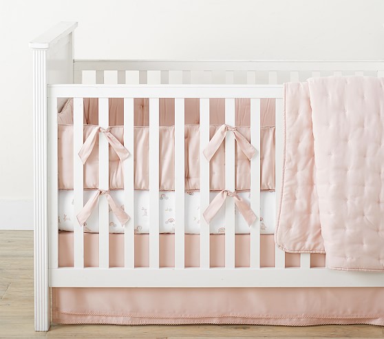 dusty rose nursery bedding