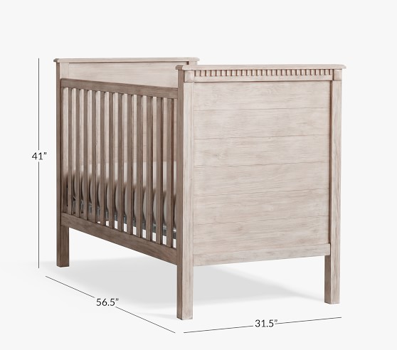 rory crib weathered white