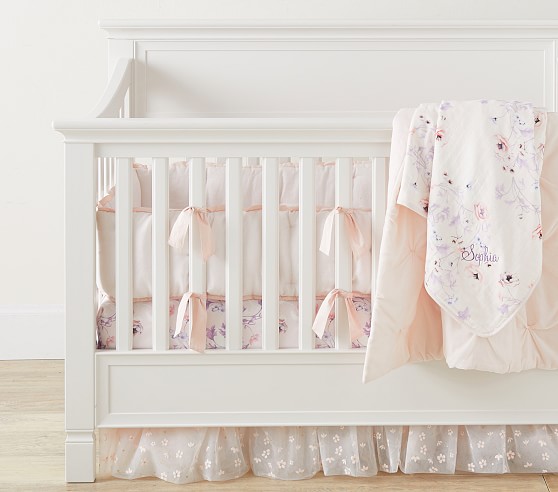 floral cot bumper