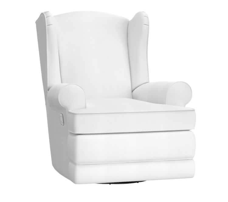 wingback nursery glider