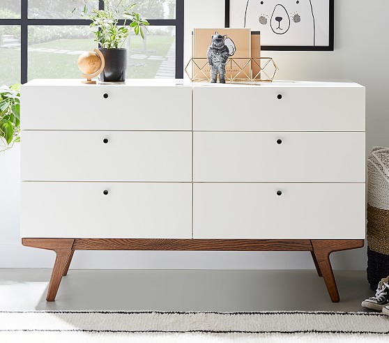 West Elm X Pbk Modern 6 Drawer Modern Kids Dresser Pottery Barn Kids