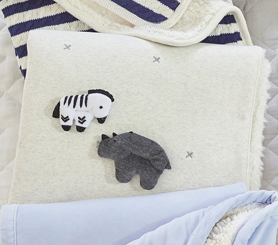 pottery barn elephant blanket