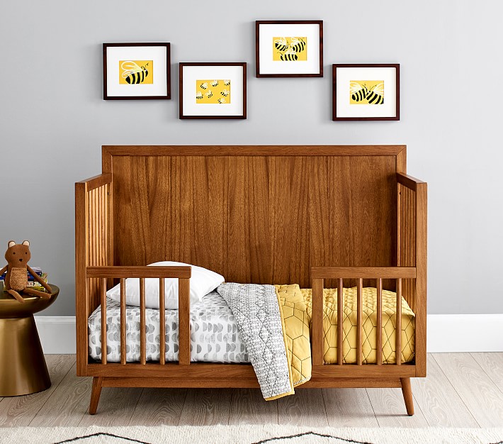 pottery barn mid century crib