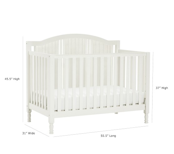 pottery barn oval crib