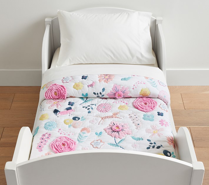 Sasha's Garden Toddler Quilt Pottery Barn Kids