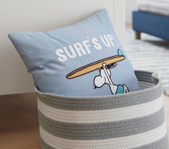 Snoopy Surfs Up Pillow Pottery Barn Kids