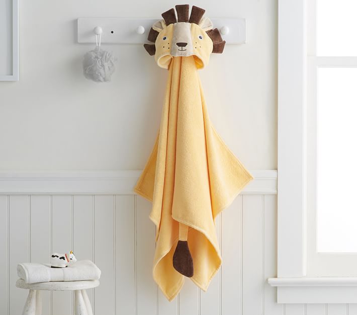 Lion Hooded Towel Pottery Barn Kids