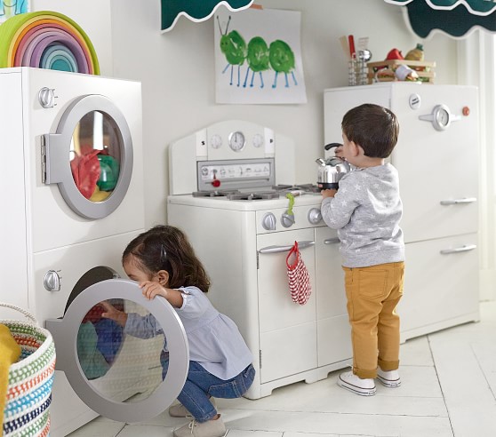 play kitchen with washer and dryer