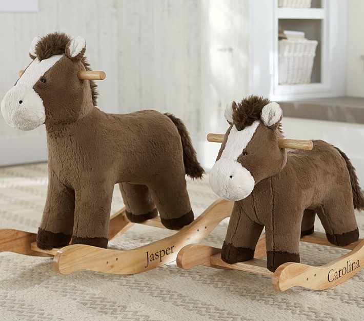 pottery barn horse rocker