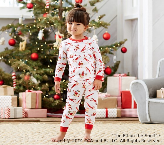 Details about   2T Elf on the Shelf Pajamas Footed Blanket Sleeper Pajamas with Santa Hat NWT 