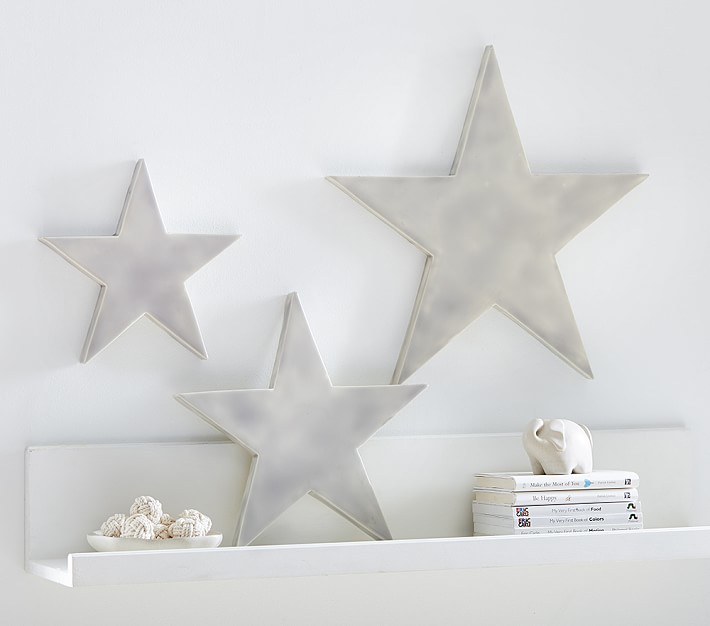 Star Decor Set Of 3 Kids Wall Decor Pottery Barn Kids - brawl stars pbkids