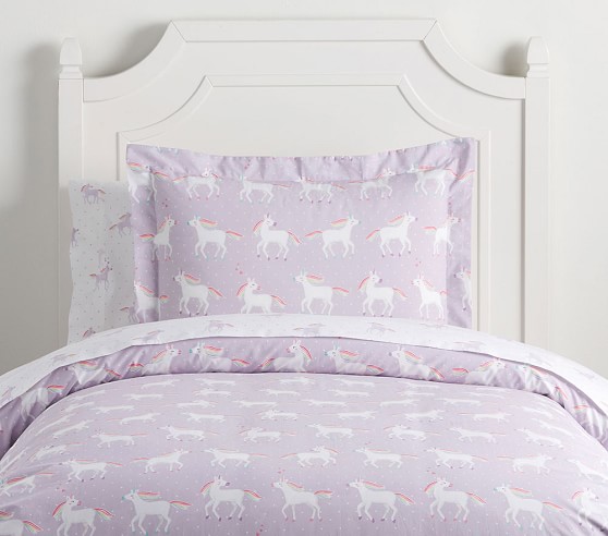 unicorn bedding and curtains