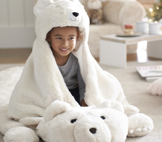 childrens hooded blanket