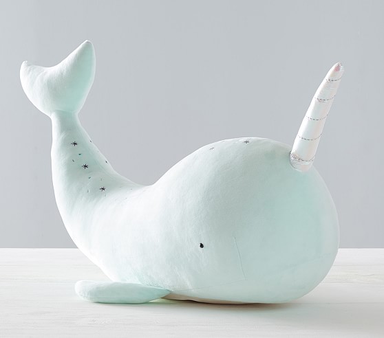 narwhal plush pillow