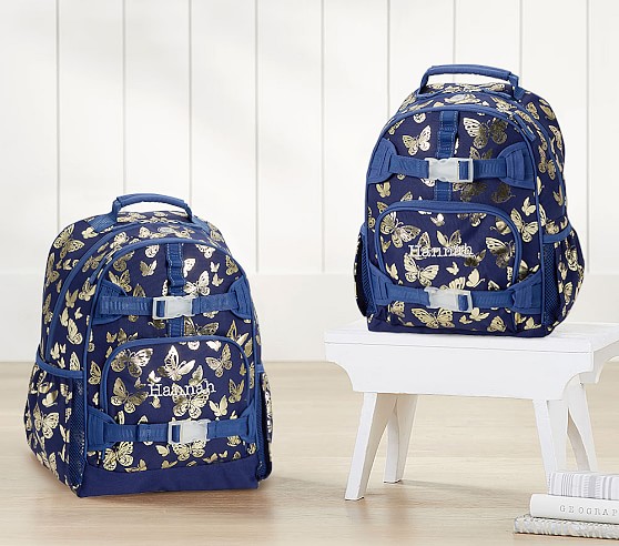 blue butterfly backpack