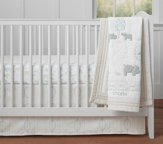 Charlie Hippo Baby Bedding Crib Pottery Barn Kids Charlie Hippo Baby Bedding Crib, Miami Dolphins Crib Bedding Sets